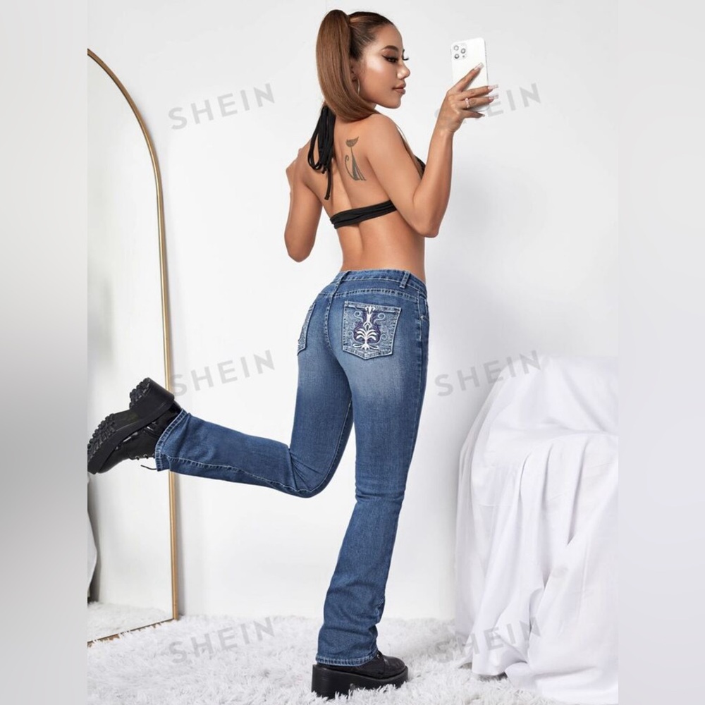 SHEIN, XS (2), Medium Wash
